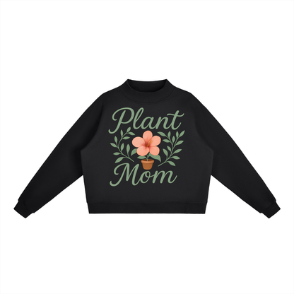 Plant Mom - Essential Fleece Mid-Neck Crew Sweatshirt