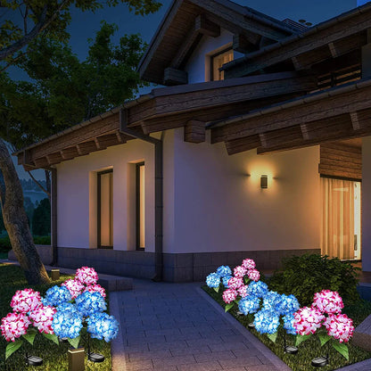 Outdoor LED Solar Powered Flower Yard Decoration