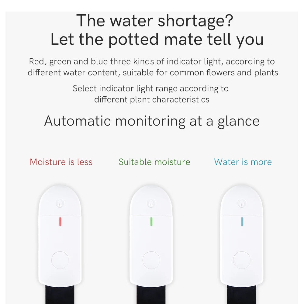 Soil Moisture Sensor Monitor Plants Moist Testing Tool Soil Hygrometer Plant Detector Garden Care Planting Humidity Meter
