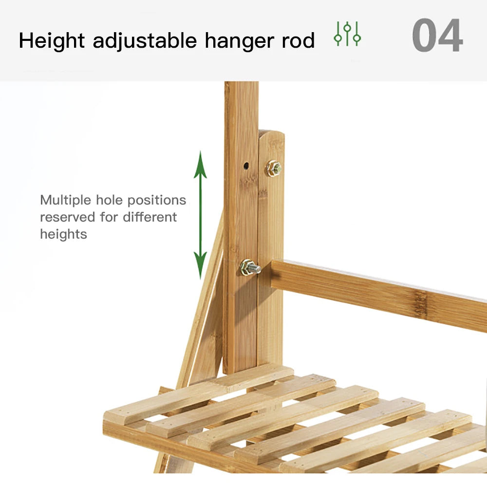 3 Tier Folding Bamboo Plant Stand