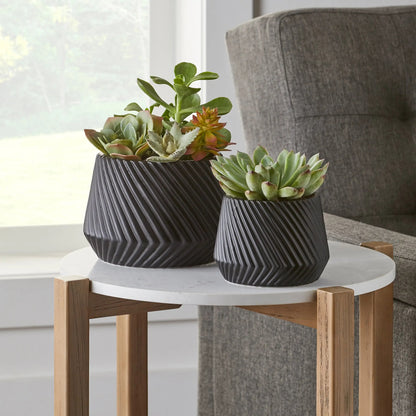Designer 8-Inch Ceramic Flower Pot