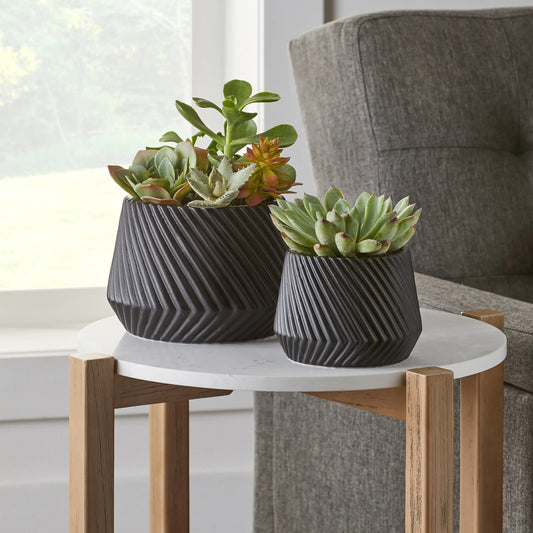 Designer 8-Inch Ceramic Flower Pot