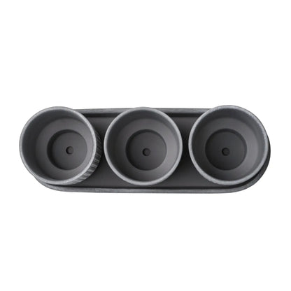3 Elegant Сeramic Pots in a Tray