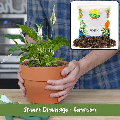Peace Lily Potting Soil Mix (2 Quarts)
