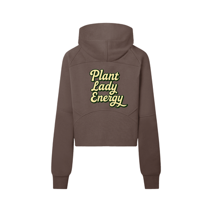 PLE Cropped Half-Zip Hoodie