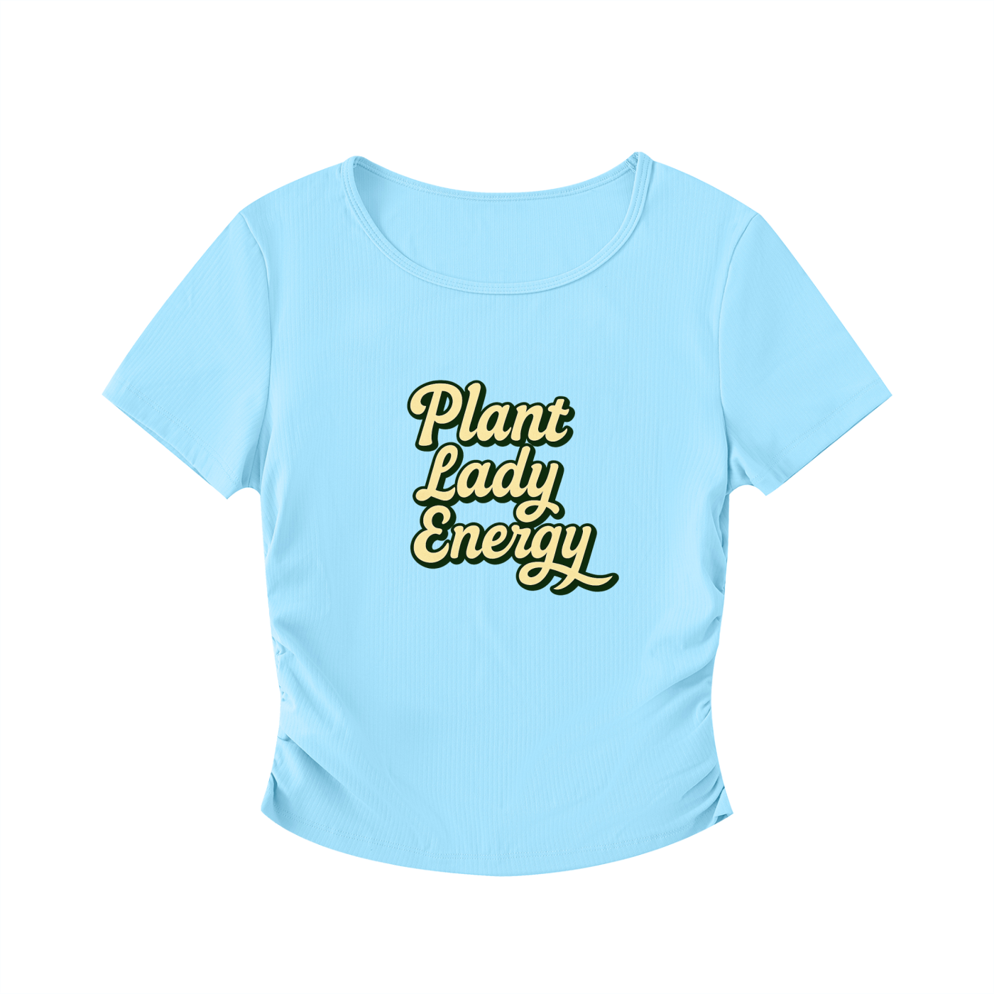 PLE Ruched Bodycon Crop Top