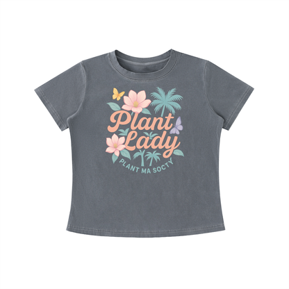 Plant Lady - Vintage Wash Slim Fit T-shirt