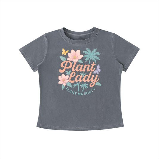 Plant Lady - Vintage Wash Slim Fit T-shirt