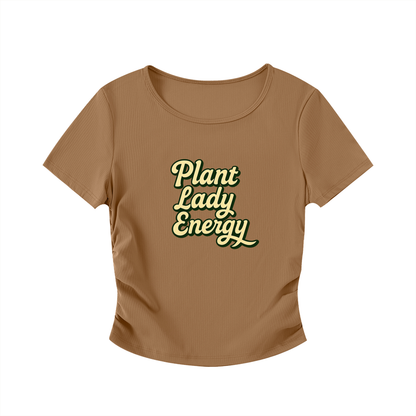 PLE Ruched Bodycon Crop Top