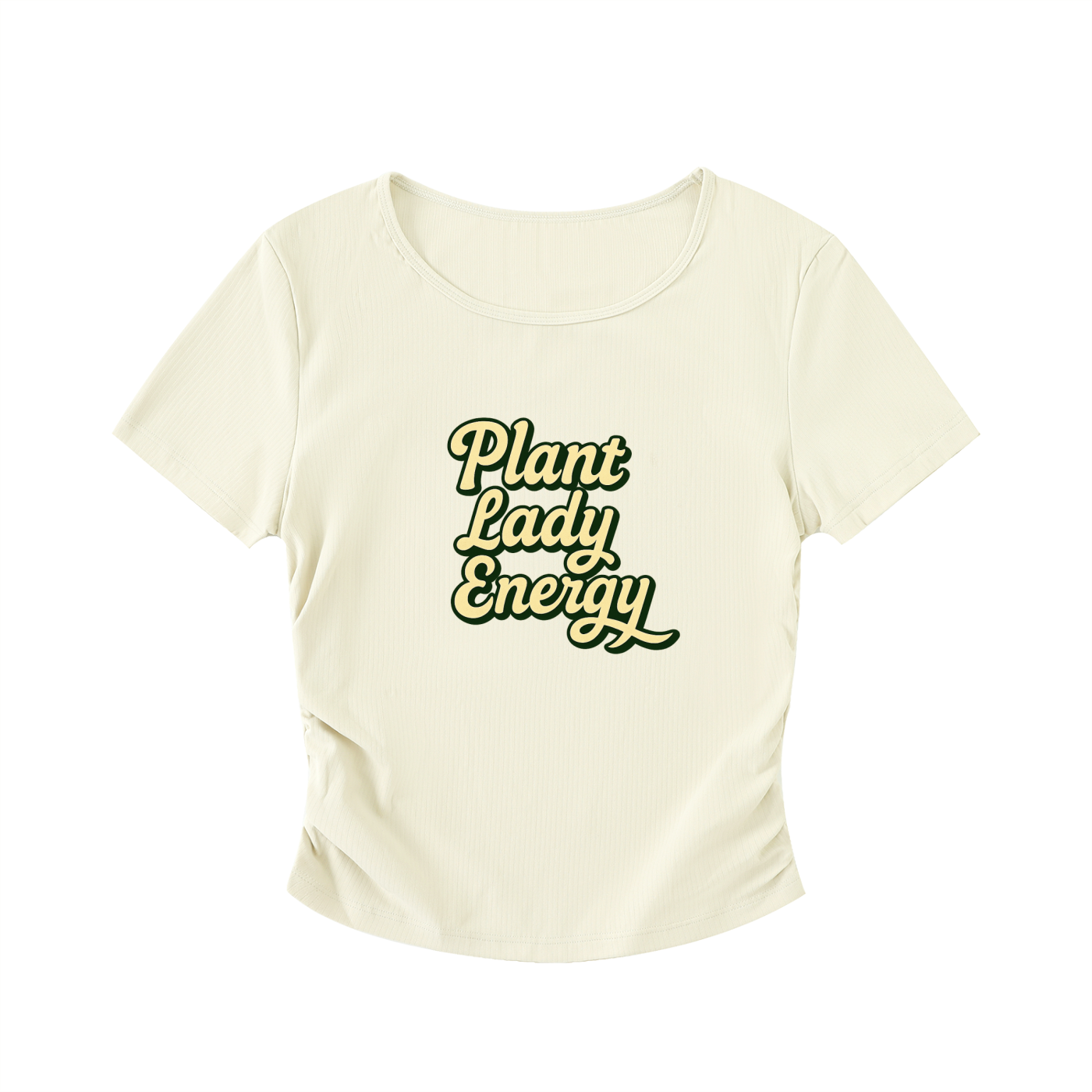 PLE Ruched Bodycon Crop Top