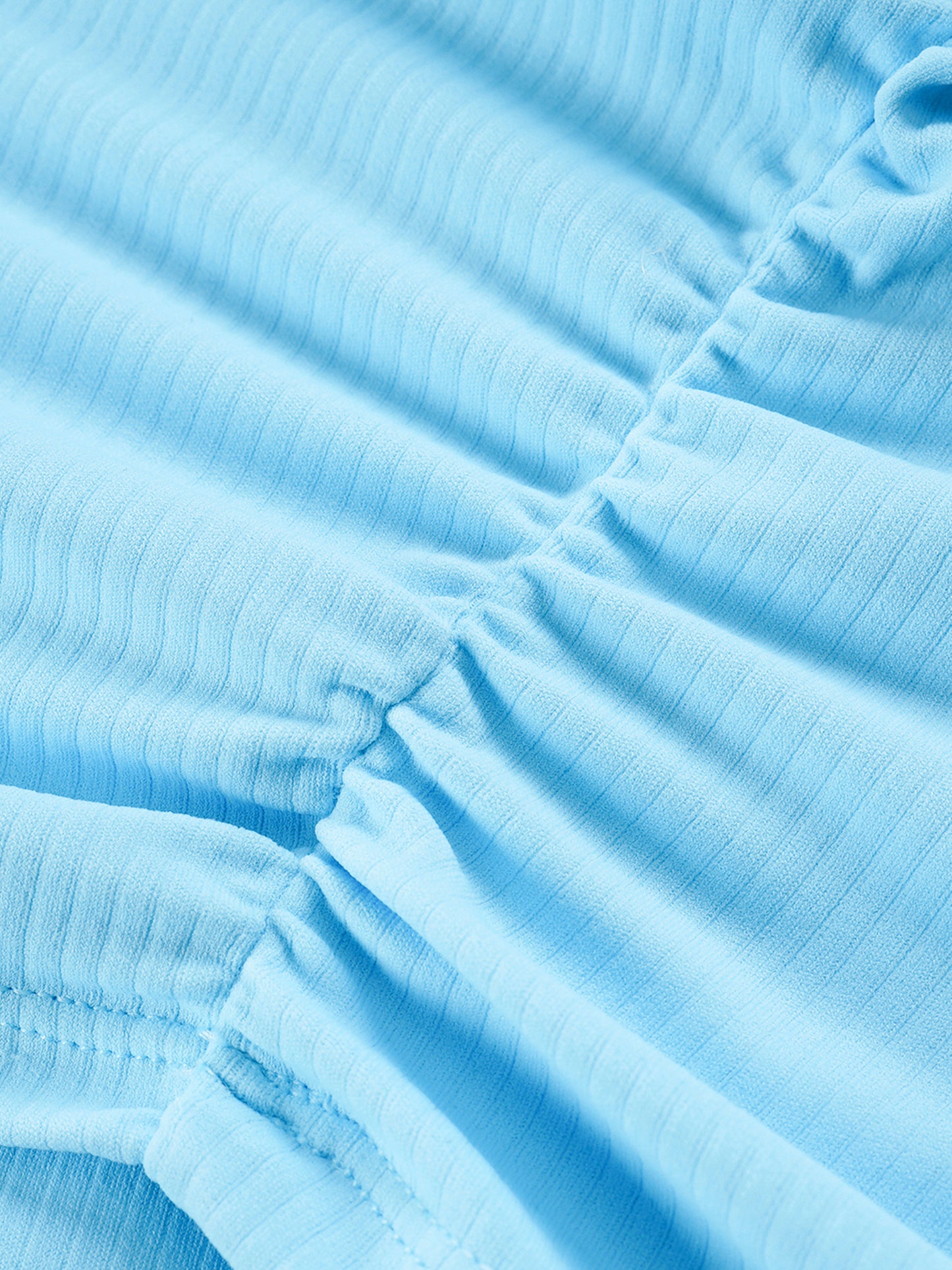 PLE Ruched Bodycon Crop Top